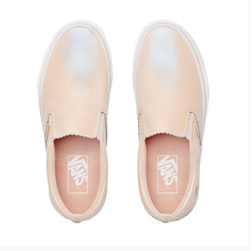 Restock NWT Vans Iridescent Pink Pearl Slip On - Picture 4 of 8